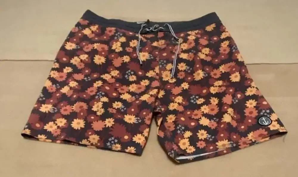 Captain Fin Men's Floral Print Swim Trunks